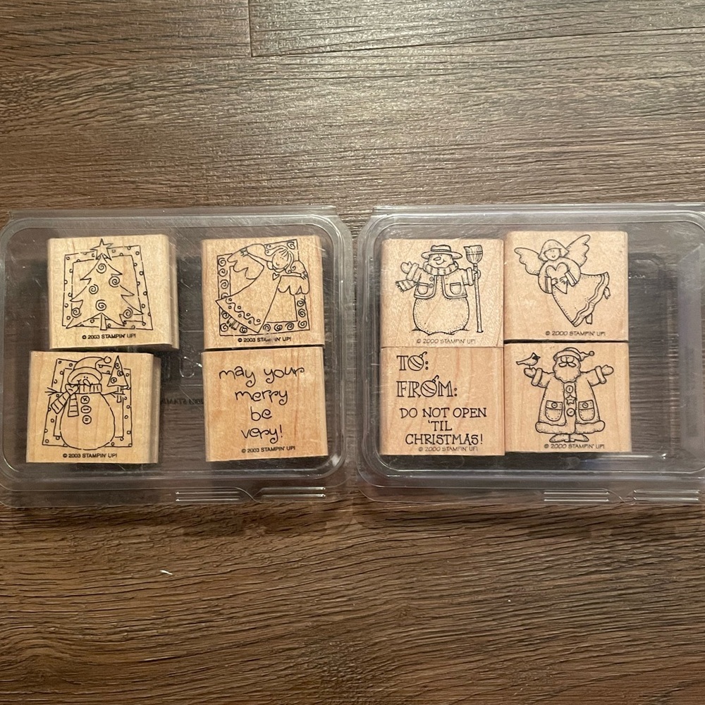 2 Stampin’ Up! Retired sets Festive Friends and Very Merry